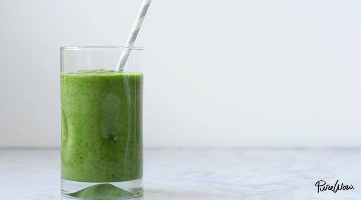 Green Smoothie With Avocado And Apple